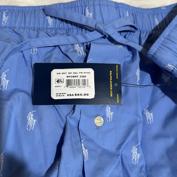 🎉HP🎉 NWT 3X Tall Ralph Lauren drawstring pajama pants - Picture 6 of 7